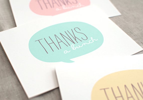 recycled thank-you cards
