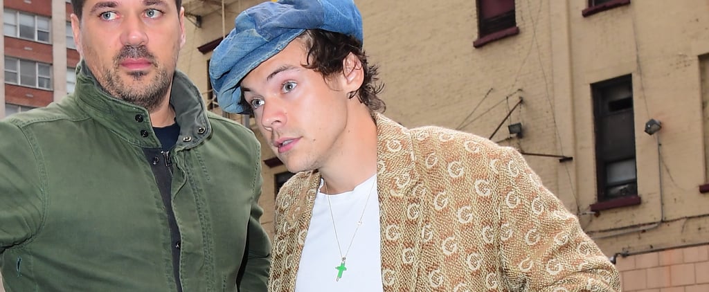 Harry Styles Wears a $4K Gucci Coat and Vans Sneakers in NYC
