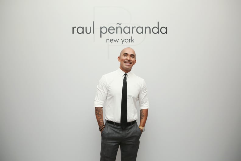 NEW YORK, NY - SEPTEMBER 13:  Fashion designer Raul Penaranda poses backstage with models before the Raul Panaranda show during Style360 NYFW September 2016 at Metropolitan West on September 13, 2016 in New York City.  (Photo by Mireya Acierto/Getty Image