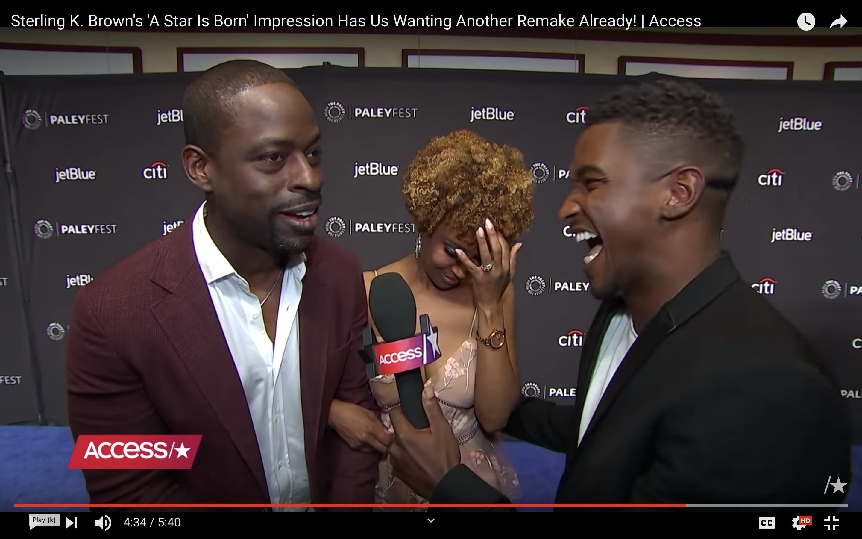Sterling K. Brown’s Impression of A Star Is Born Video | PS Celebrity