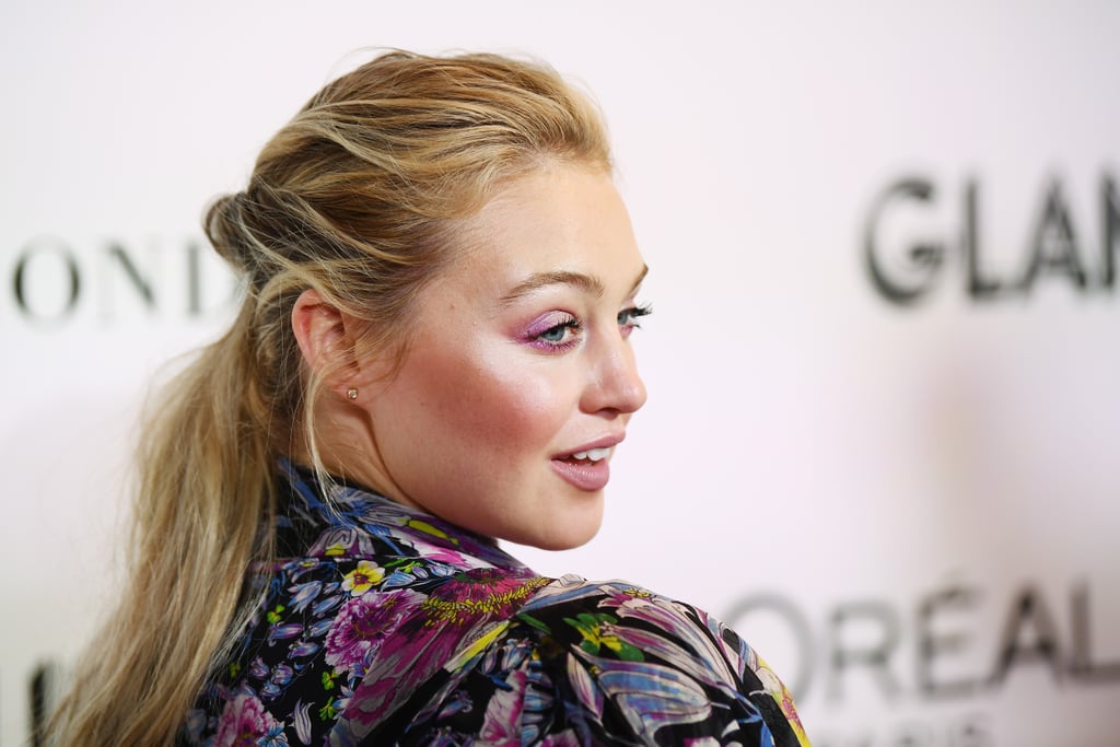 Iskra Lawrence's Prabal Gurung Floral Dress November 2018