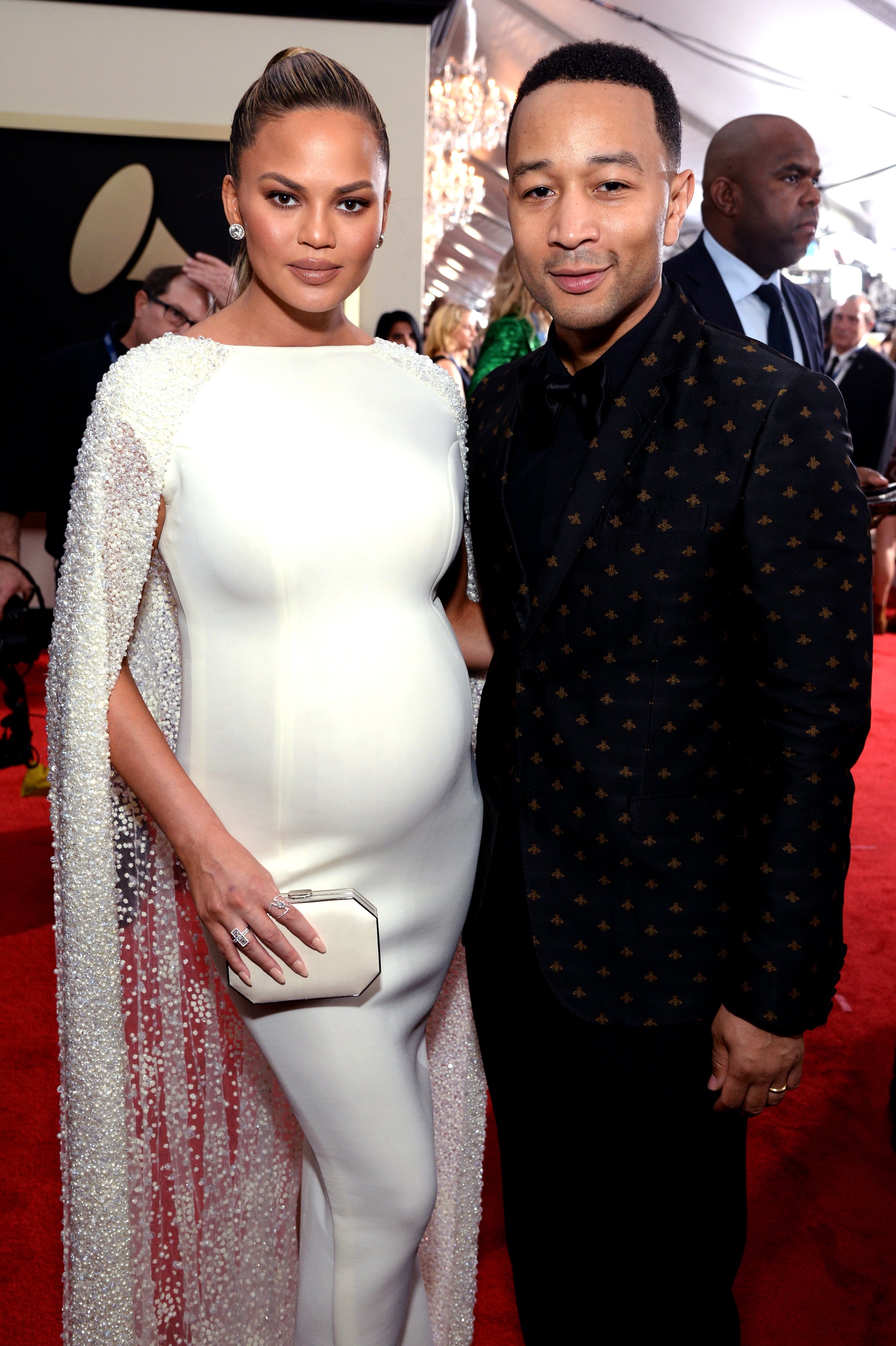 Chrissy Teigen And John Legend At The Grammys 2016 Popsugar Celebrity