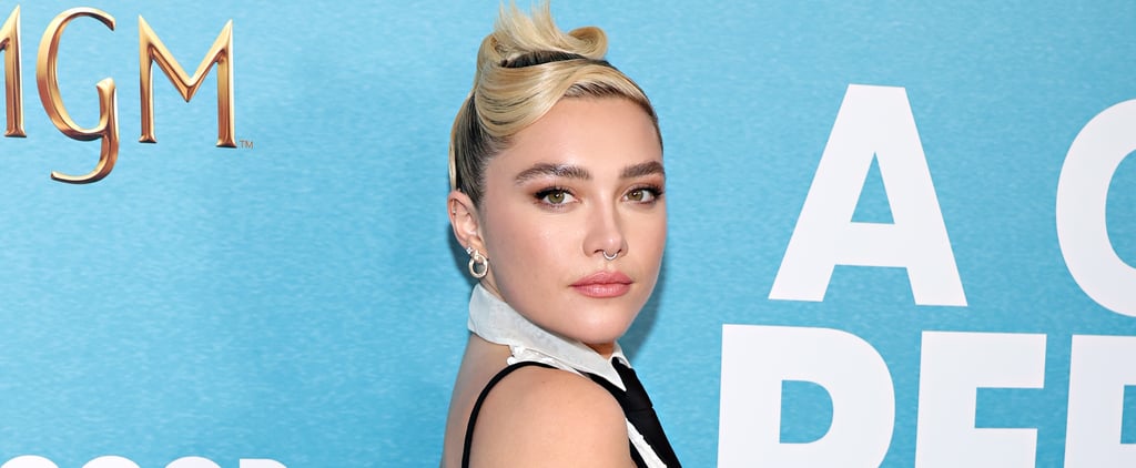 Florence Pugh Valentino Tie Dress at A Good Person Screening