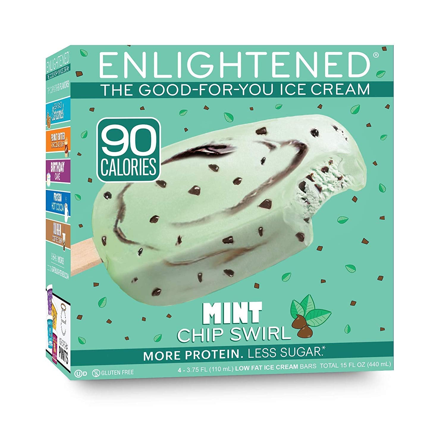 Enlightened Mint Chip Swirl Ice Cream Bar These 7 Low Carb
