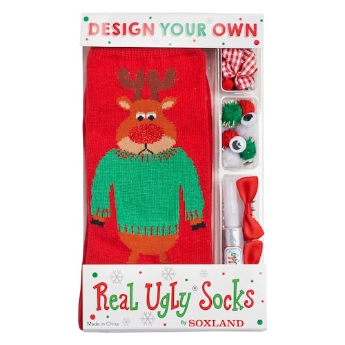 Design Your Own Real Ugly Christmas Socks Kit
