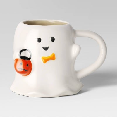 Hyde & EEK! Boutique Halloween Stoneware Figural Ghost Mug