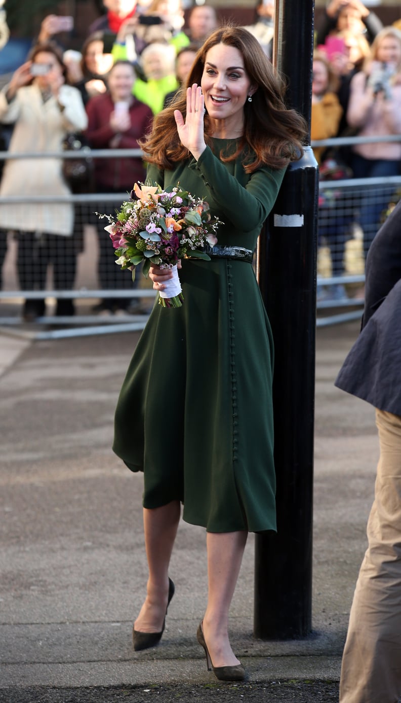 Kate Middleton s Green Beulah London Dress January 2019 POPSUGAR Fashion
