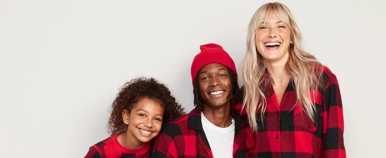 Old Navy Matching Holiday Pajamas For the Family