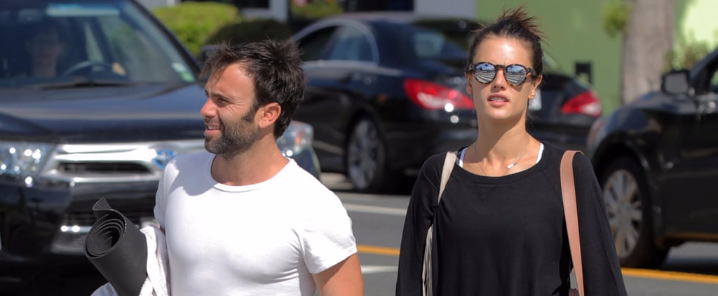 Alessandra Ambrosio and Fiance Go to Yoga October 2015