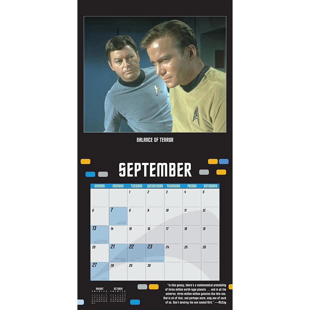 Star Trek Original Series 2015 Wall Calendar ($15)