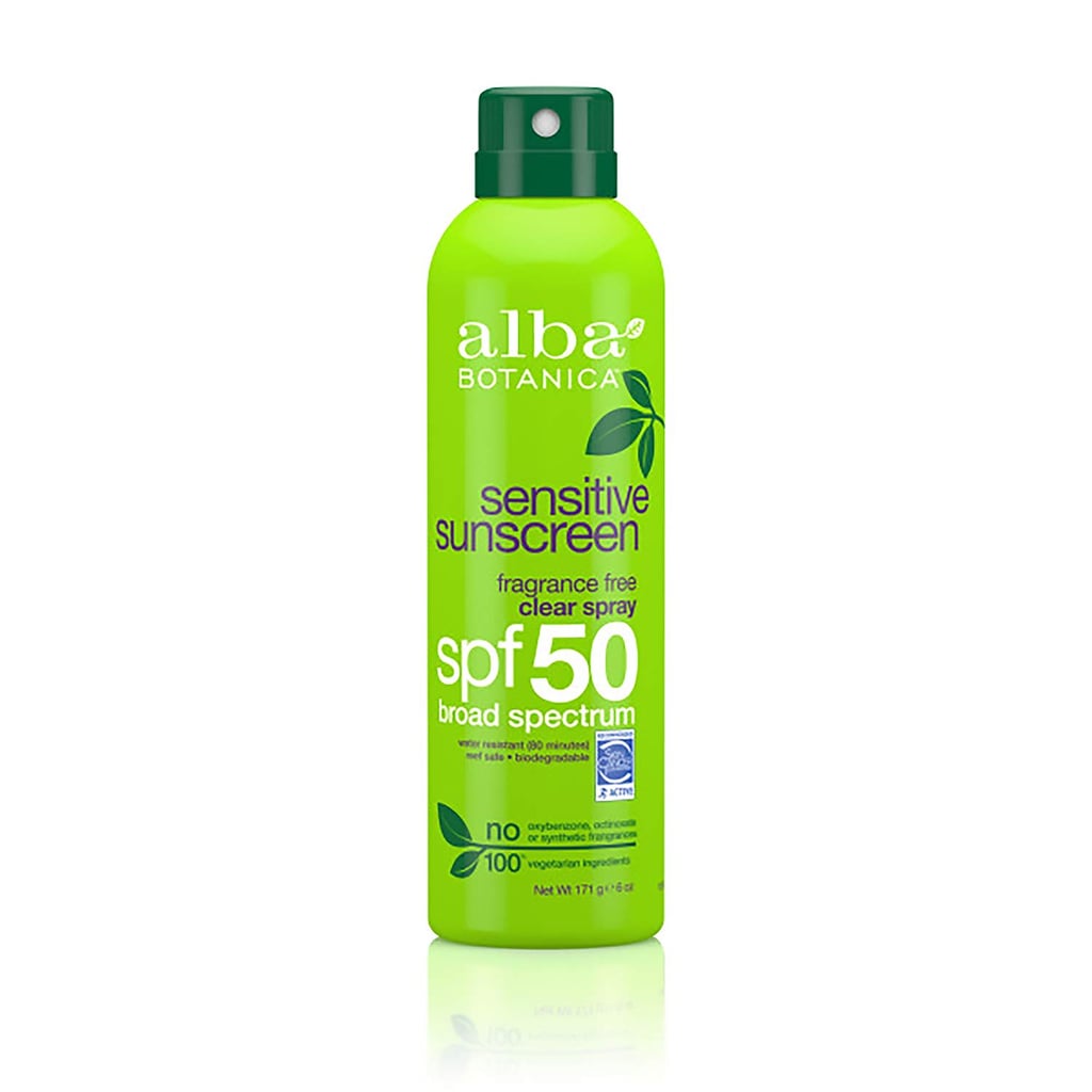 Alba Botanica Fragrance-Free Clear Spray Sensitive SPF 50 Sunscreen