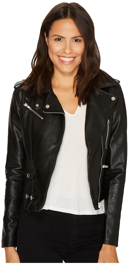 Romeo & Juliet Couture Pocket Detailed Leather Jacket