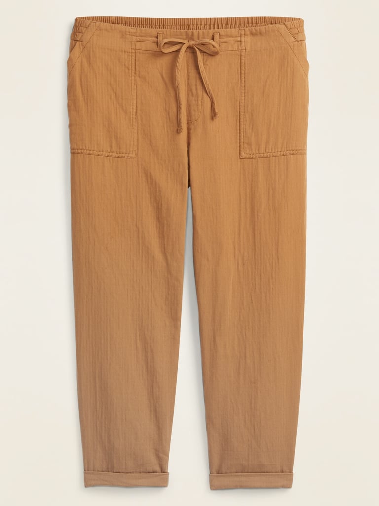 Old Navy Mid-Rise Soft Twill Plus-Size Utility Pants