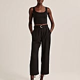 Abercrombie Waffle Lounge Wide Leg 