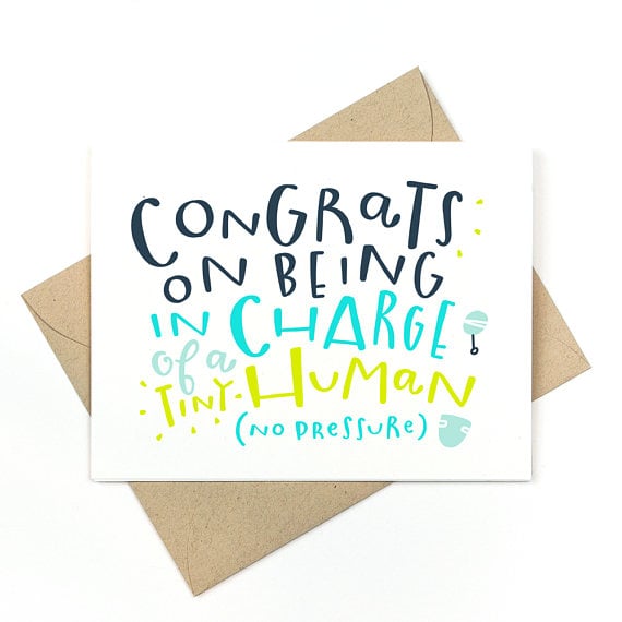 Tiny Human Baby Card