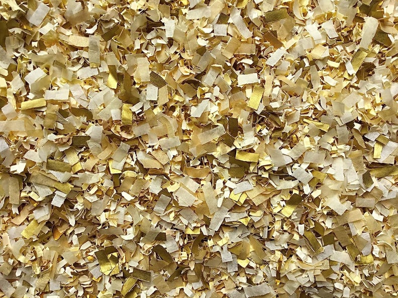 Flower Girl Alternatives to Petals: Gold Confetti