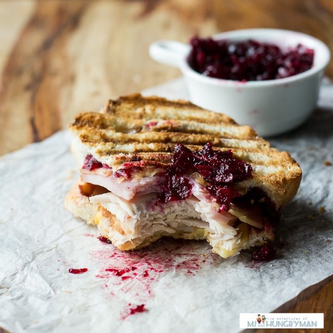 Turkey Panini With Gruyère and Cranberry Sauce