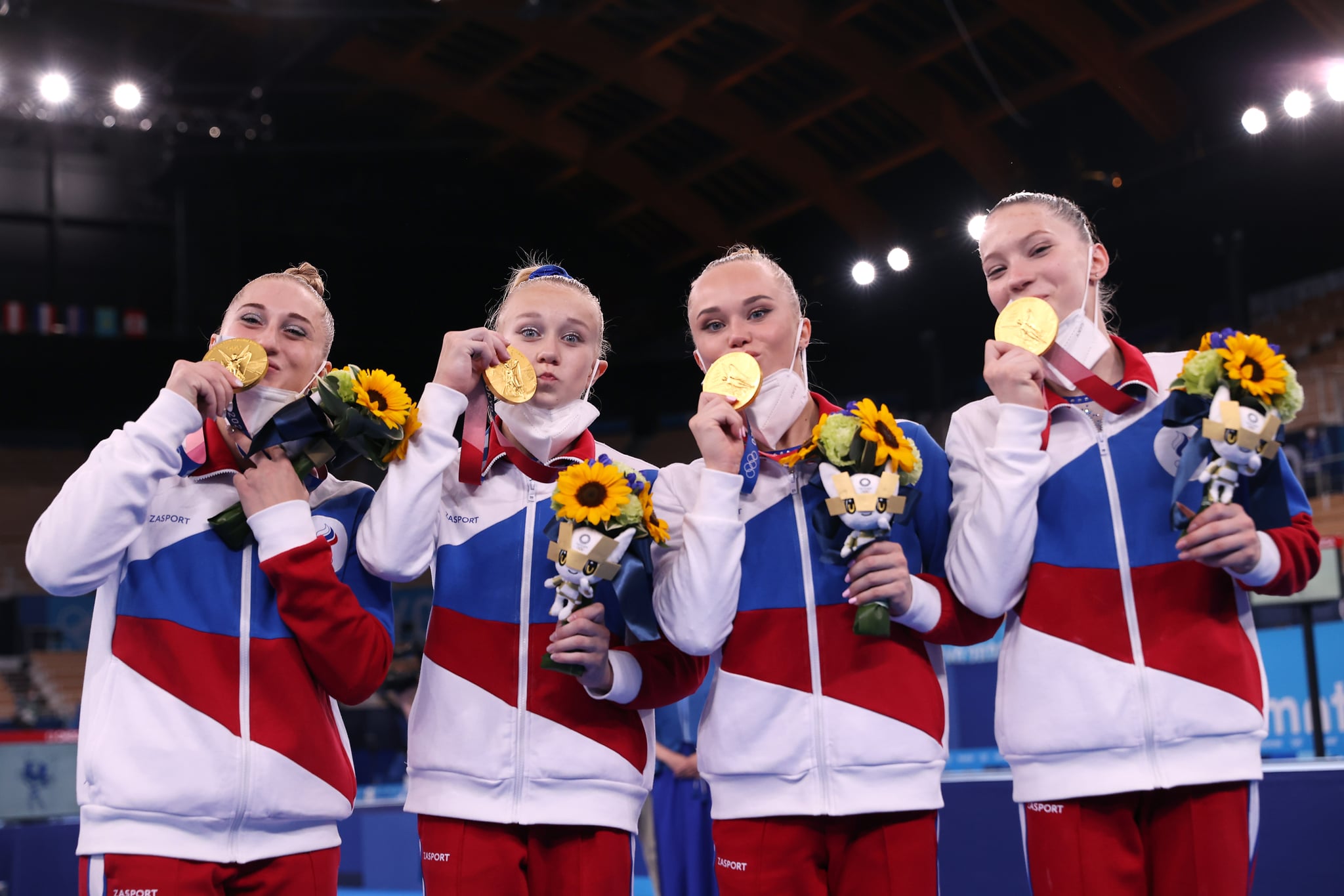 Us Olympic Women S Gymnastics Team Gets Silver Roc Wins Popsugar Fitness