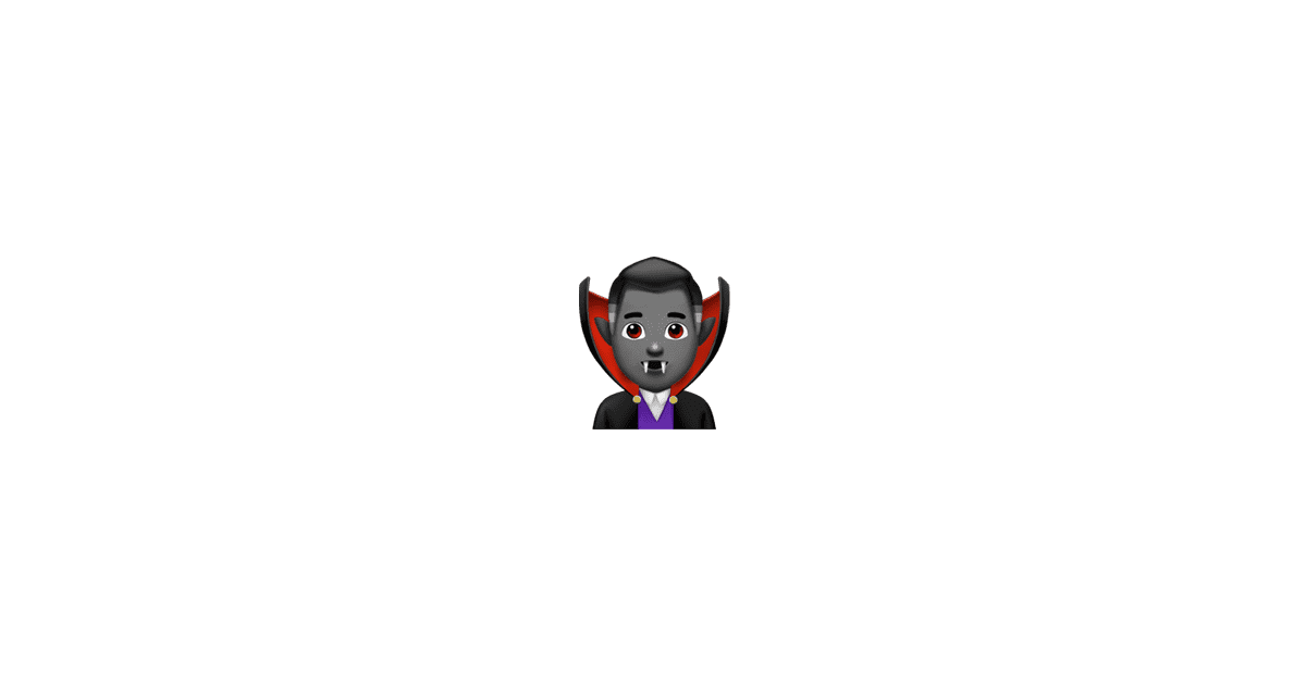 Vampire Man Complete List of All 190 New Apple Emoji iOS 11.1 Fall
