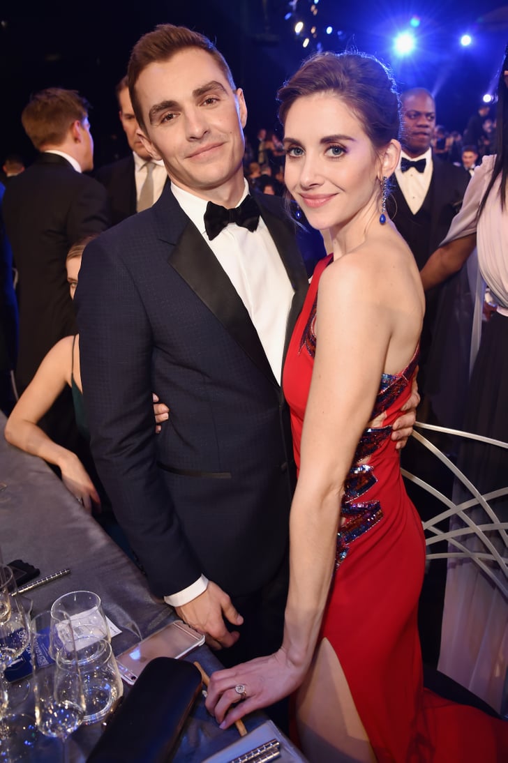 Dave Franco and Alison Brie at the 2018 SAG Awards POPSUGAR Celebrity