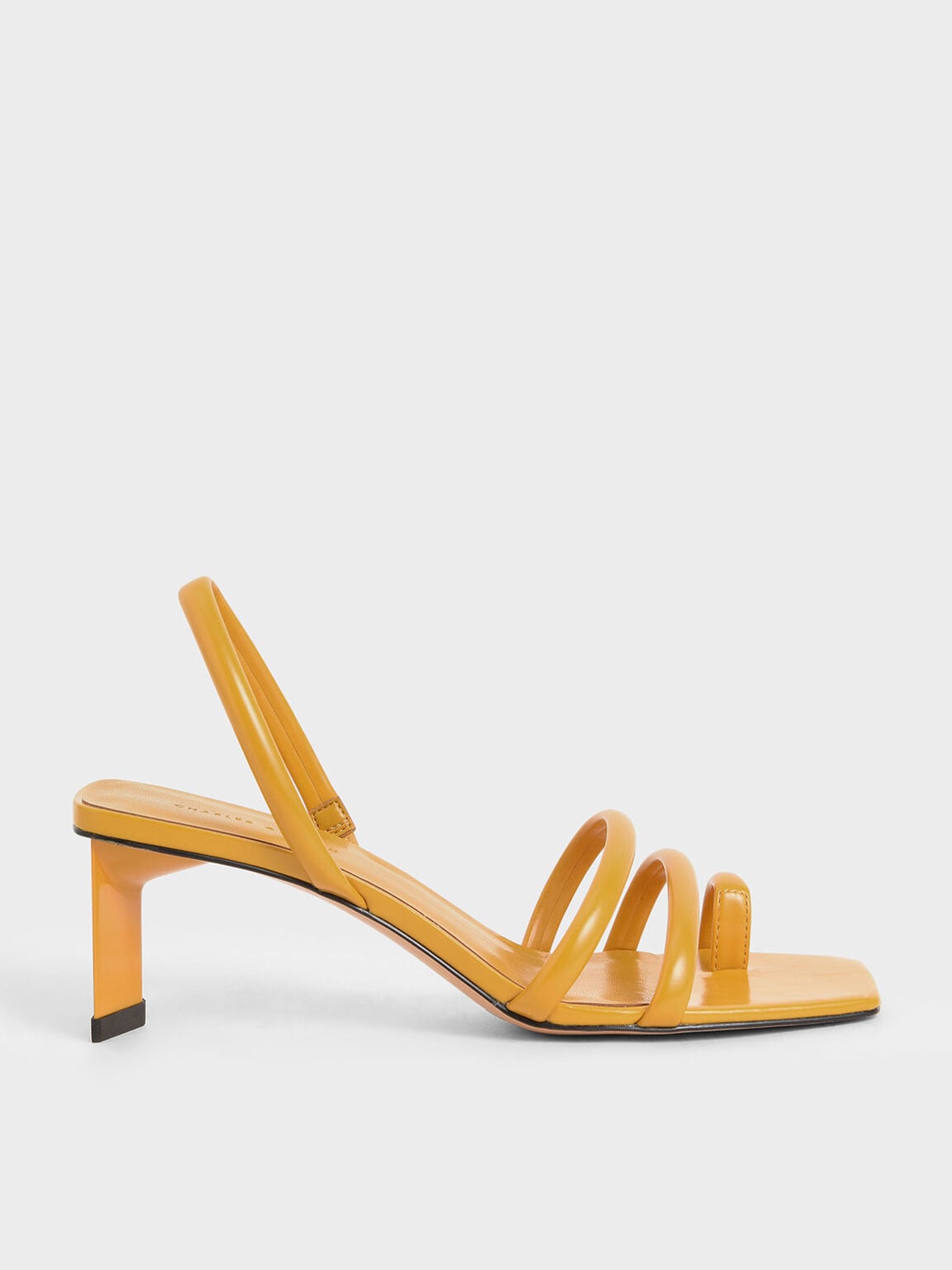 Charles Keith Toe Loop Strappy Slingback Heels