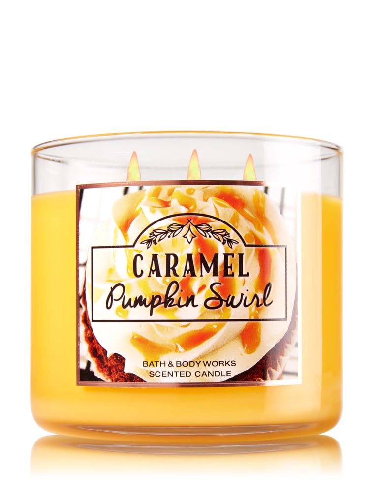 Bath & Body Works Scented 3-Wick Candle in Caramel Pumpkin Swirl