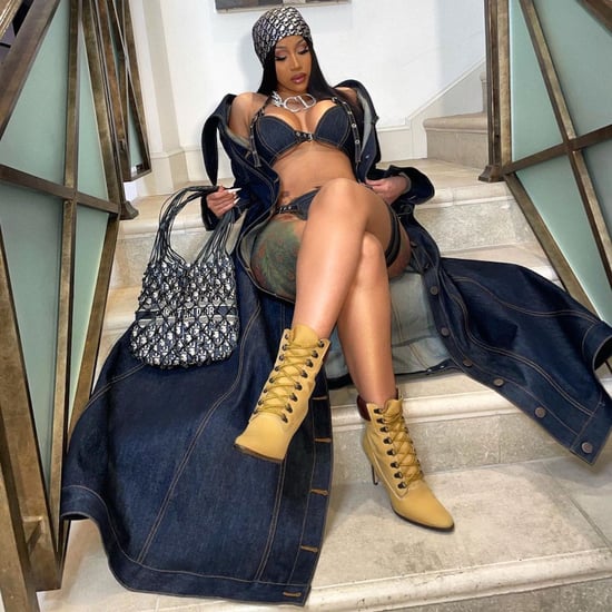 Cardi B Wears a Denim Bikini and Vintage Dior on Instagram