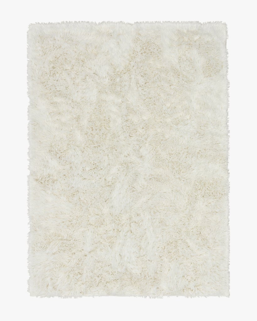 Egret White Shag Rug