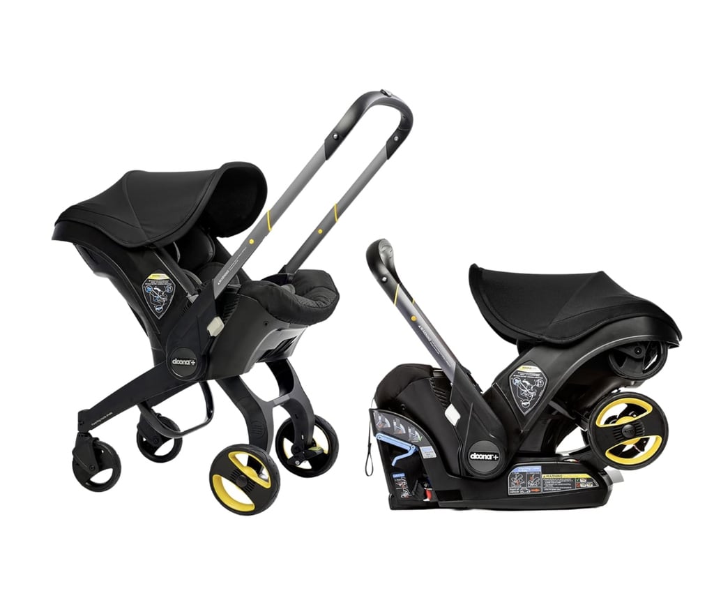 The Doona Stroller ($600)
Traveling with kids can be challenging, but Cadet swears the Doona stroller makes it manageable. It transforms from a car seat to a stroller in seconds, which is ideal whether you're flying across the country or just popping into a friend's car without a bulky base.