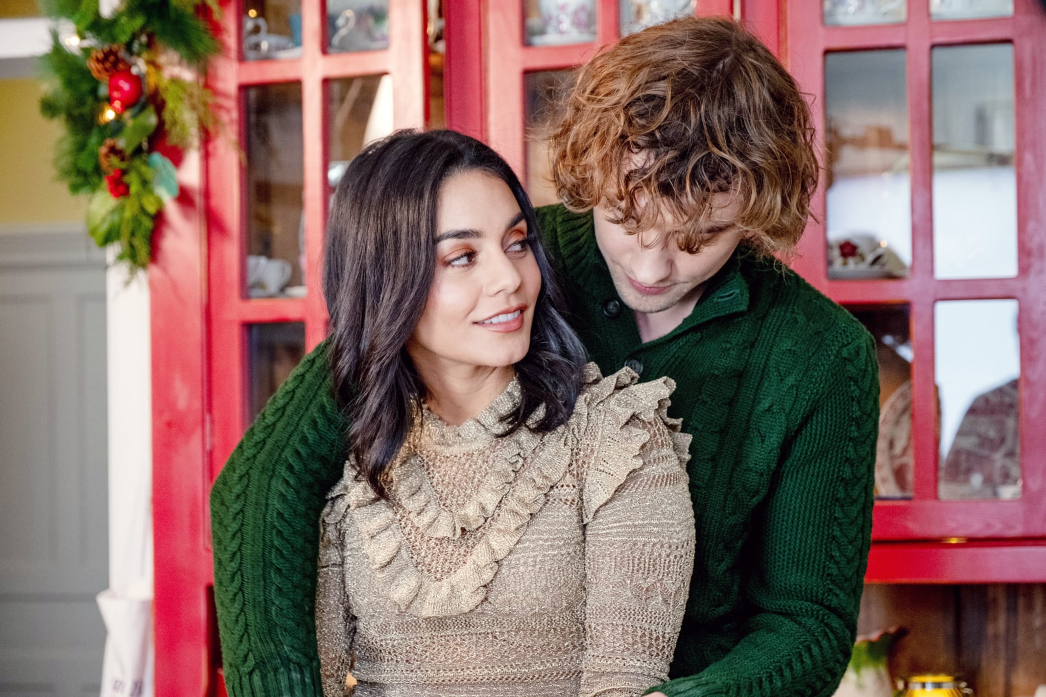 THE KNIGHT BEFORE CHRISTMAS, from left: Vanessa Hudgens, Josh Whitehouse, 2019. ph: Brooke Palmer /  Netflix / courtesy Everett Collection