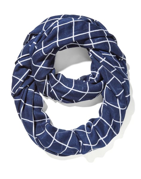 Windowpane Print Scarf