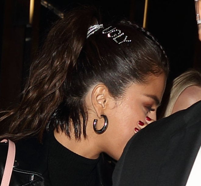 Selena Gomez in NYC showing fun and ugly hairdo  sept 11, 2018 X17online.com