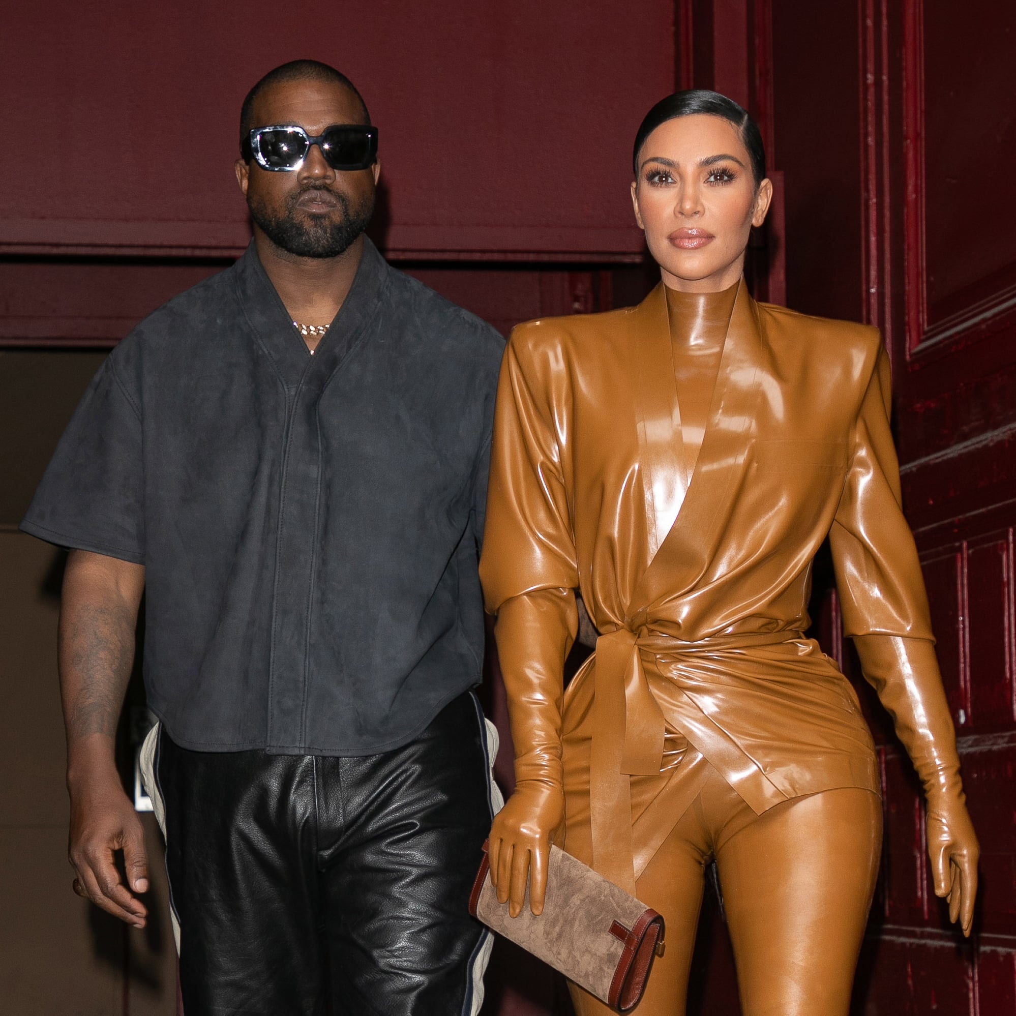 Kim Kardashian sizzles in silver bra and leggings for Skims pop-up