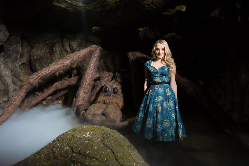 "Created by Nick Dudman, Creature and Make-Up Effects Designer, with help from Production Designer Stuart Craig, Aragog had a leg span of over 18 feet and was even able to crawl out of a hole and deliver dialogue in Harry Potter and the Chamber of Secrets," it said.