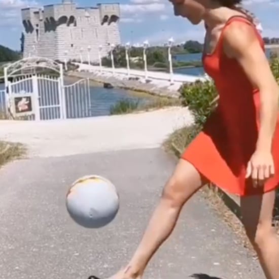 Watch Freestyler Melody Donchet Do Soccer Tricks in Heels