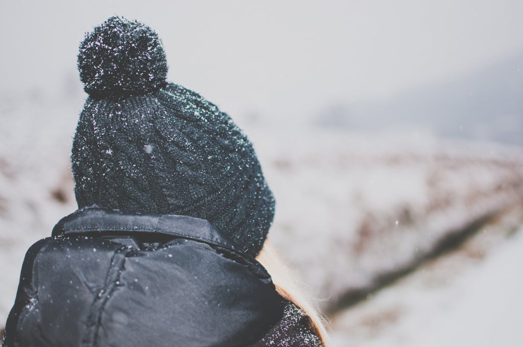 Playing in the snow.