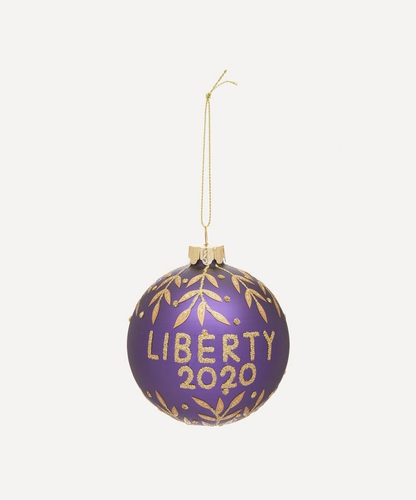 Liberty christmas baubles clearance