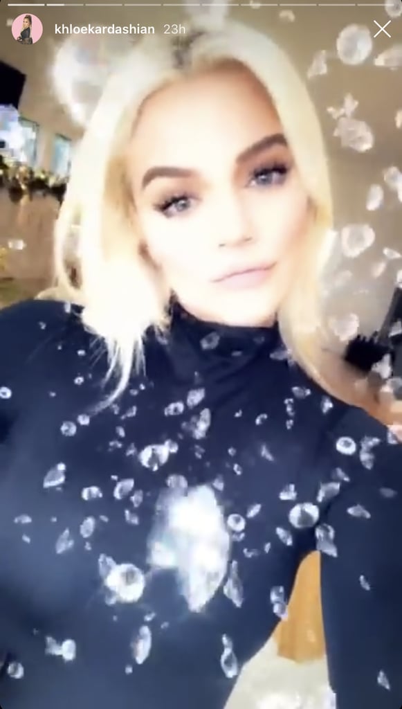 Khloé Kardashian Platinum Blonde Hair 2018