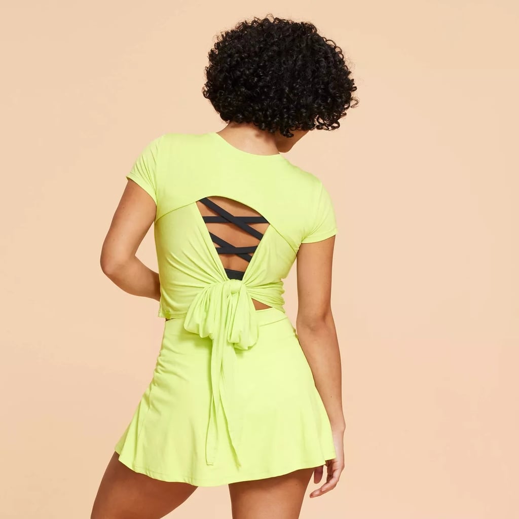 Blogilates Reversible Bow Back Short Sleeve Top