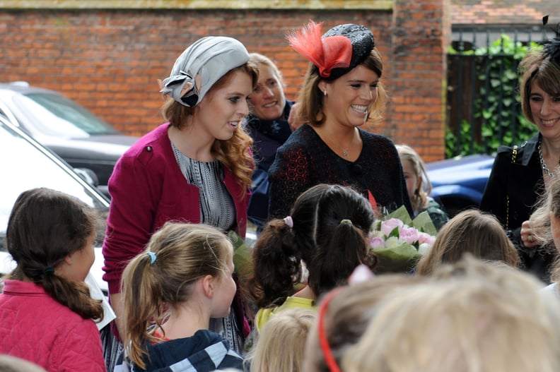 Eugenie and Beatrice always greet everyone with a smile