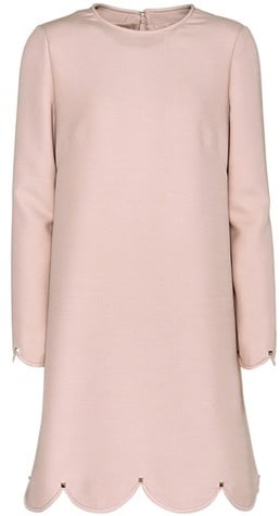 Valentino Wool and Silk Long-Sleeved Dress