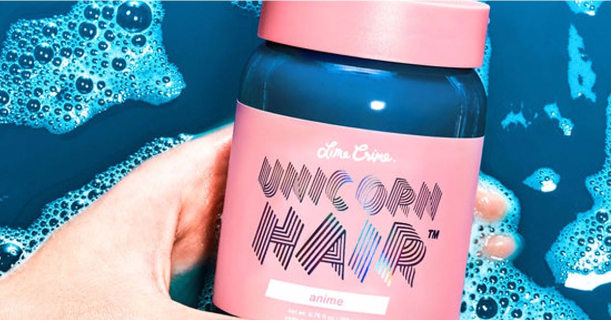 6. Lime Crime Unicorn Hair Semi-Permanent Hair Color in "Blue Smoke" - wide 9