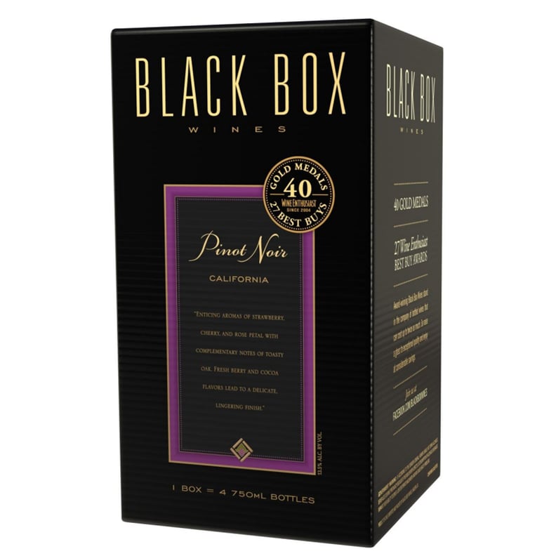 <a href="http://bit.ly/1x7xxHN">Black Box Wines Pinot Noir</a> ($25 For 3 Liters)