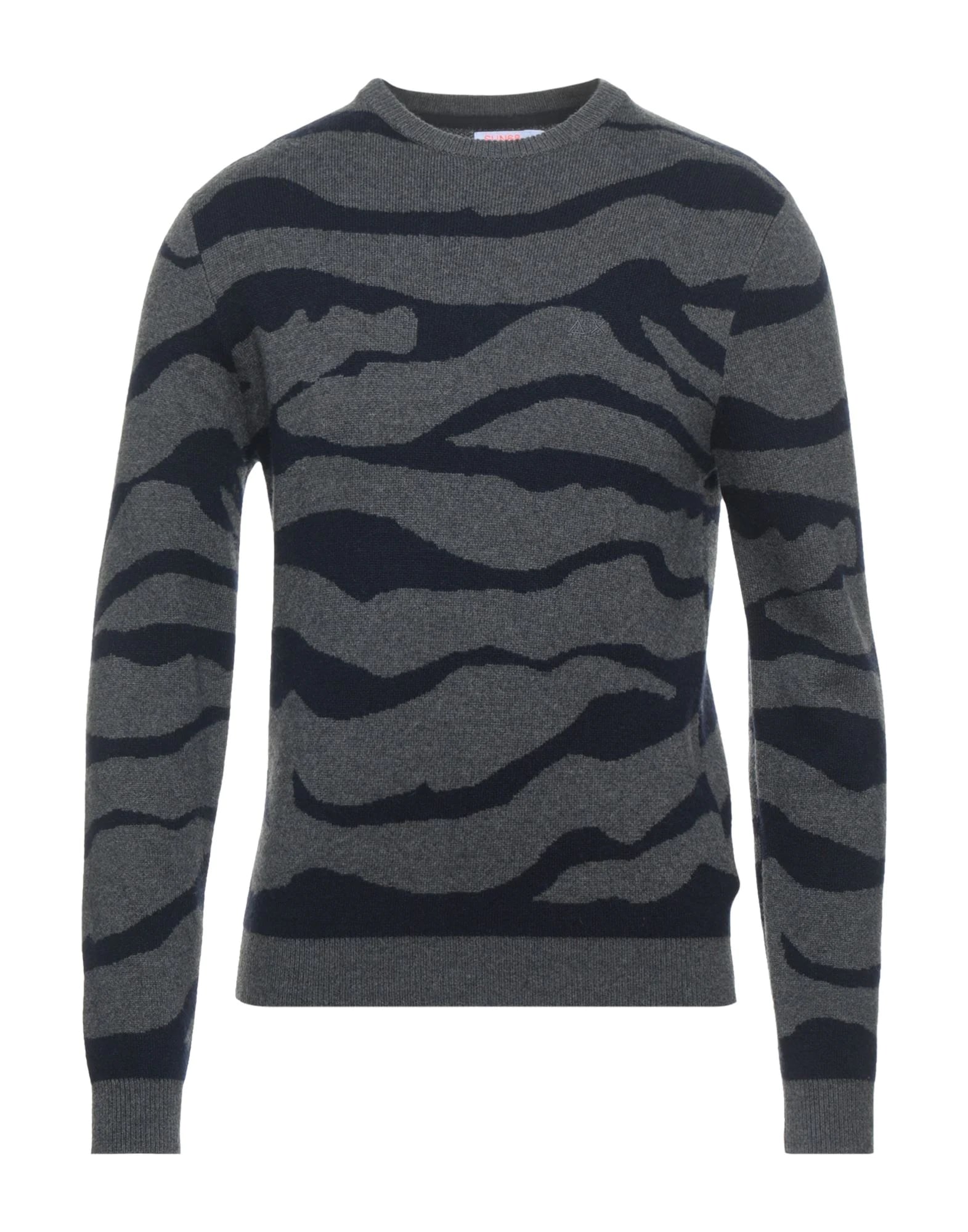 Pre Loved Saint Laurent Tiger Intarsia Jumper in Black Mohair