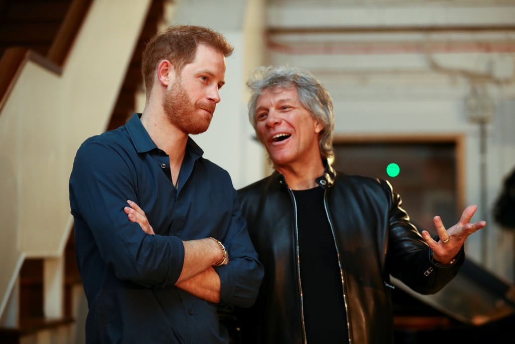 Prince Harry and Jon Bon Jovi Record at Abbey Road Studios