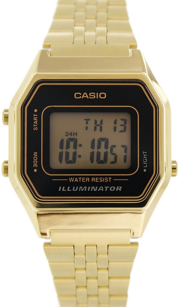 casio gold tone digital watch