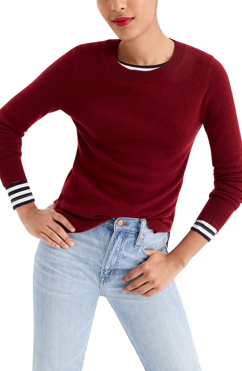 Best Gifts For Cancer: J.Crew Crewneck Cashmere Sweater
