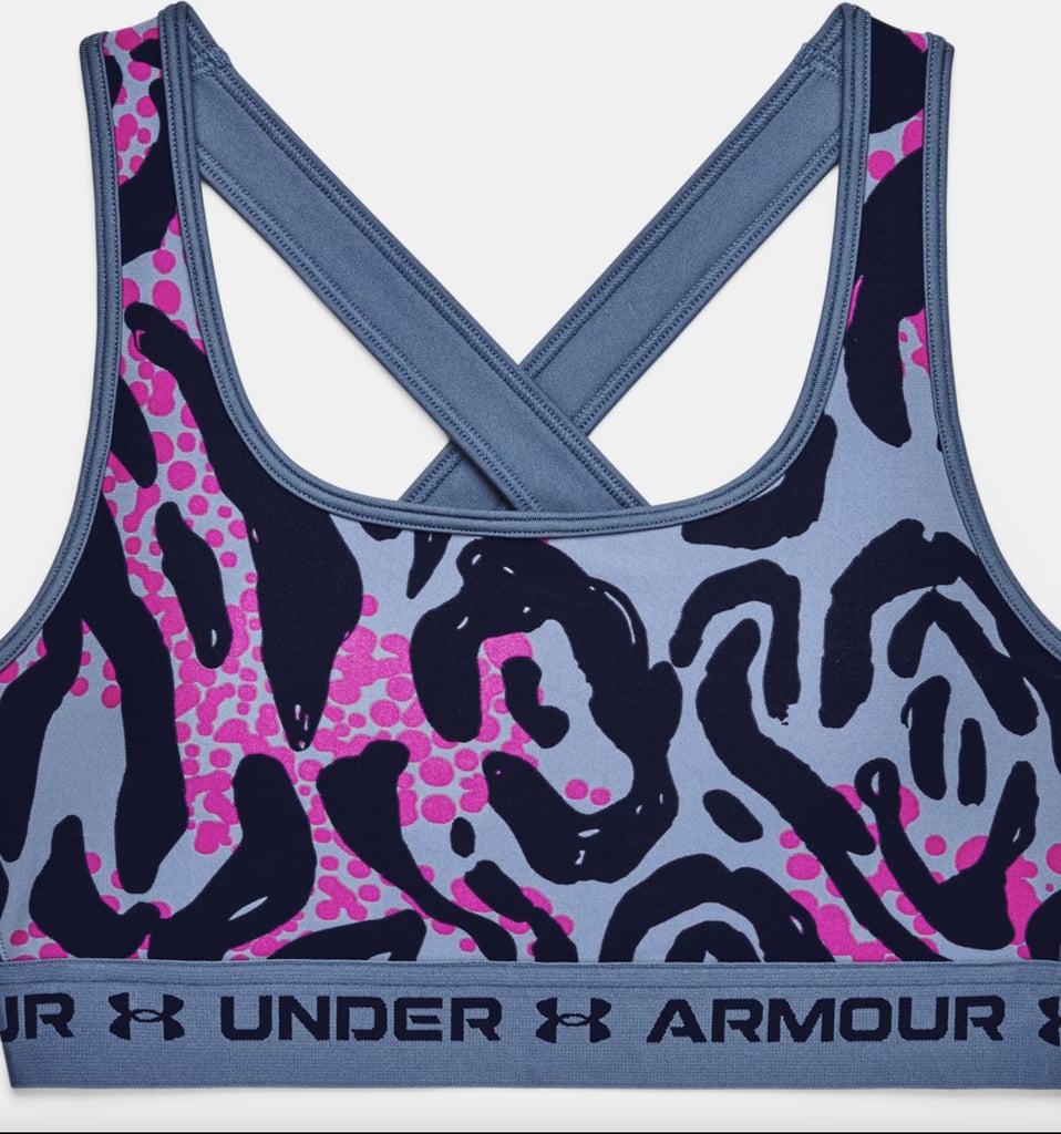 Armour® Mid Crossback Printed Sports Bra