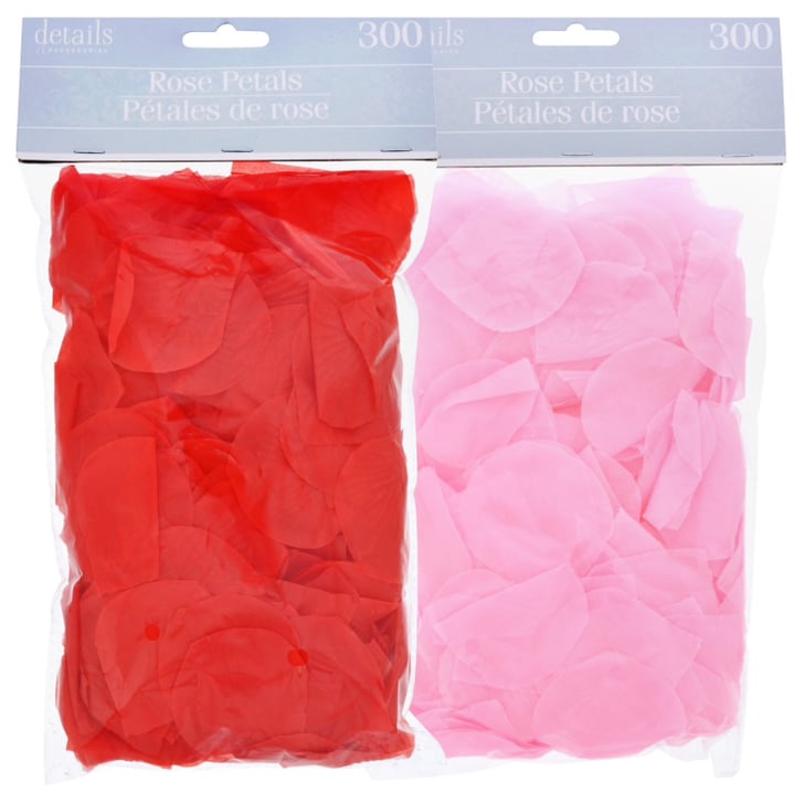 Red and Pink Fabric Rose Petals Valentine's Day Decorations From the