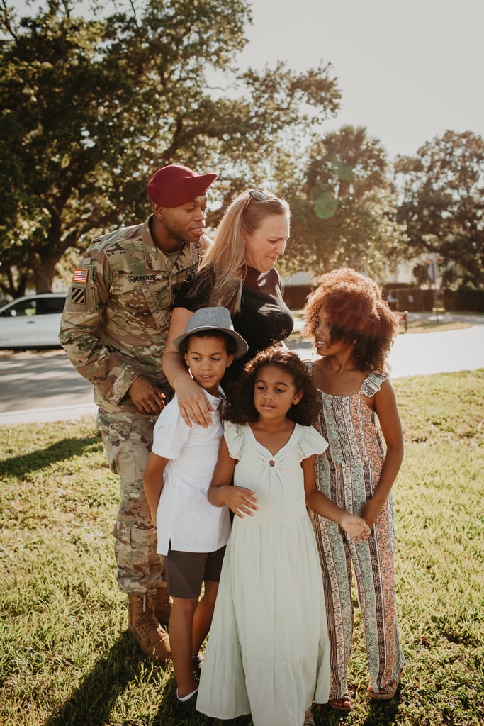Photos of Military Dad Reuniting With Family Amid Pandemic